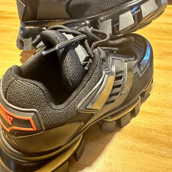 Prada Cloudbust Thunder Technical Fabric sneakers Black Size 40 Women size 10 US - Picture 14 of 15